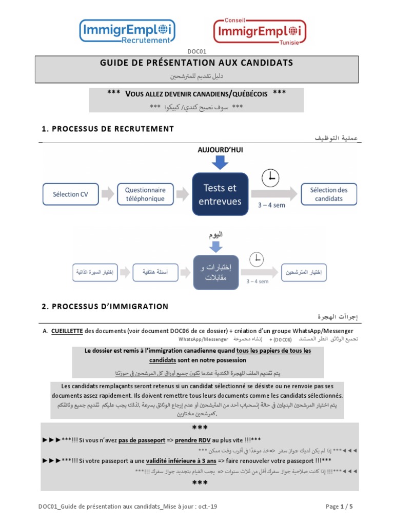 Guide d'immigration et de travail au Canada | PDF | Canada | Économie
