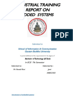 Industrial Training Report On Embedded System