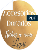 Accesorios dorados hechos a mano