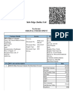 Info Edge (India) LTD: Tax Invoice Original For Recipient