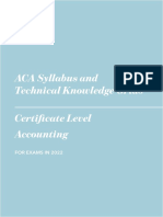 2022 ACA Syllabus Handbook Certificate Accounting