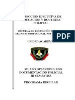 Documentaci Policial Iii Semestre Espart