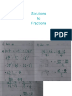 Solutions - Fractions