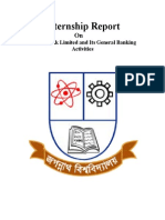 Internship Report: Janata Bank Limited and Its General Banking Activities