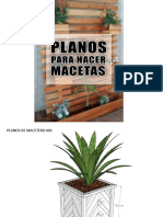 Planos para Hacer Maceteros en Madera