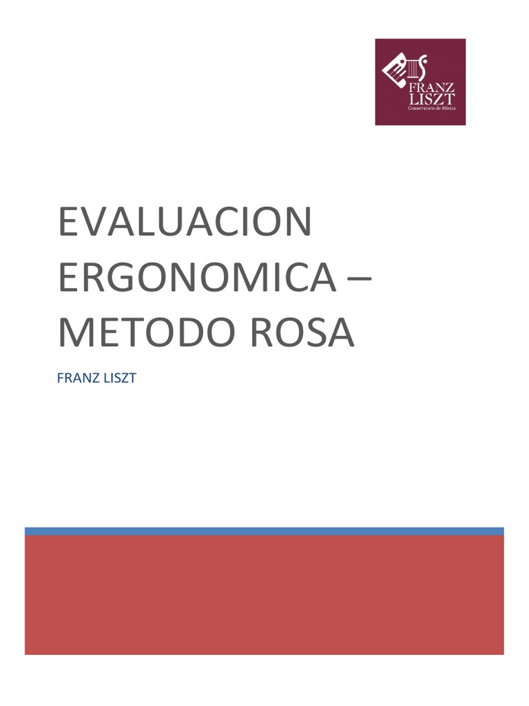 Evaluación Ergonómica con Método ROSA | PDF | Mano | Factores humanos y ...