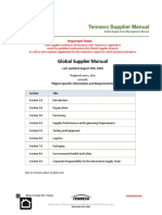 Global Supplier Manual: Important Note