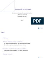 Intertemporalidad Bajo Incertidumbre-Ahorro Por Precaución