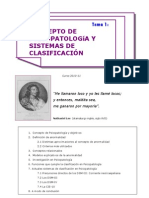 Tema 1- Concepto de psicopatología y conceptos de clasificación