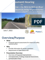 West Lake Drive - Phase Two Assessment Hearing Presentation, June 7, 2022