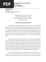 Rizal S Letter To The Women of Malolos