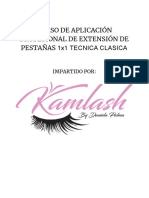 CURSO DE APLICACIÓN PROFESIONAL DE EXTENSIÓN DE PESTAÑAS 1x1 TECNICA CLASICA