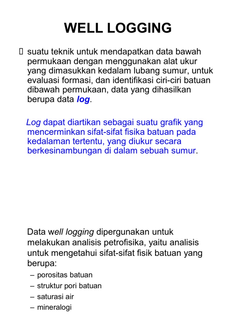 Logging | PDF