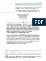 Avaliação Dos Erros Radiográficos Cometidos Por Alunos de Graduação Durante o Tratamento Endodôntico