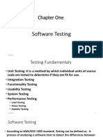 Chapter One-SW Testing