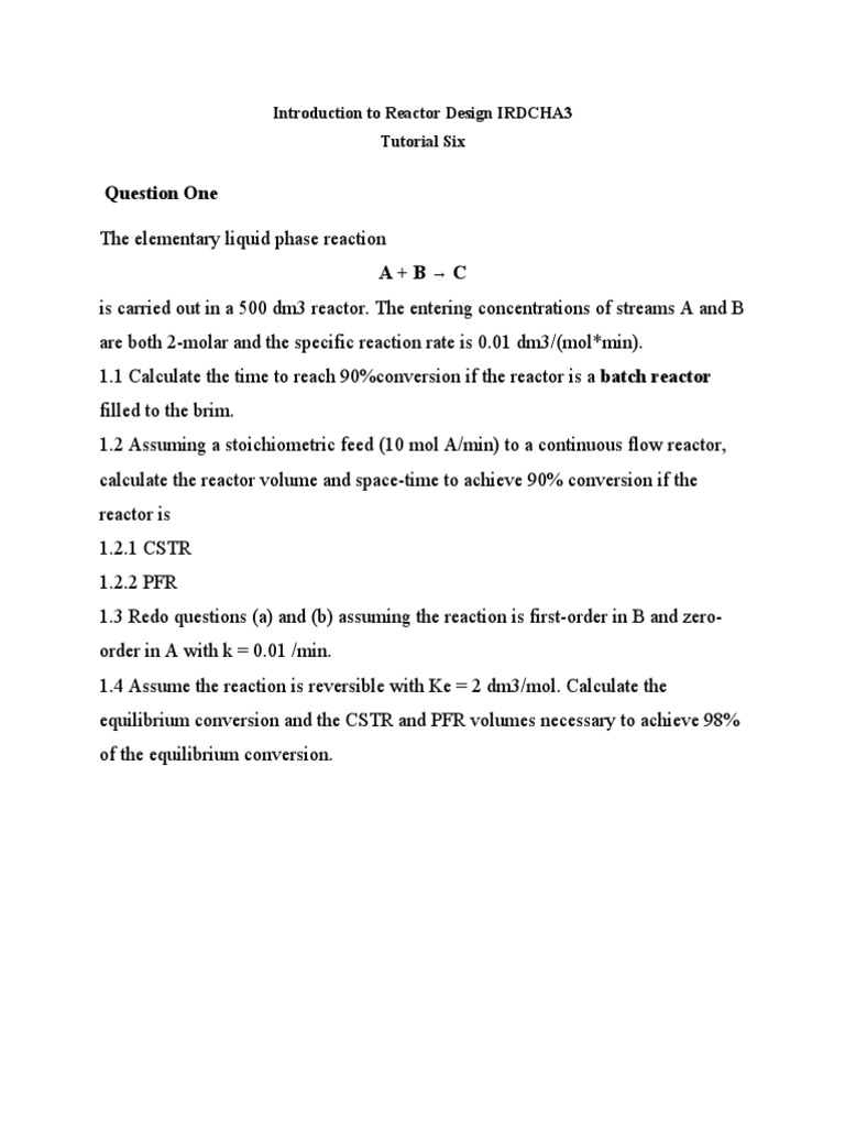 Tutorial Six | PDF