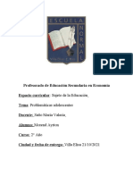 Trabajo Practico Sujeto Problematica Adolecsente