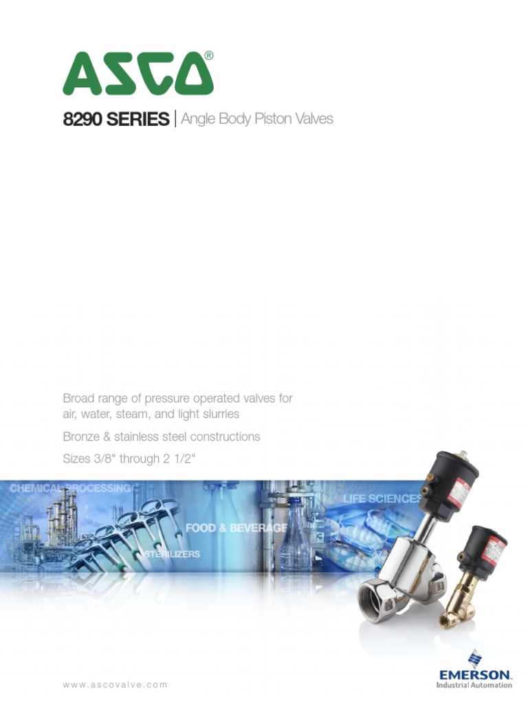 Asco Series 290 Angle Body Full Catalog | PDF | Valve | Pressure