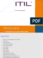 Presented By: Prasanta Kumar Sahu: ITIL - IT Service Management