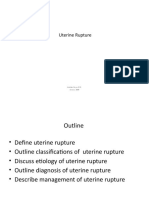 Uterine Rupture: Asheber Gaym M.D. January 2009