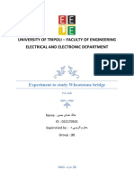 University of Tripoli - Faculty of Engineering Electrical and Electronic Department