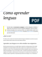 Cómo Aprender Lenguas - Wikilibro