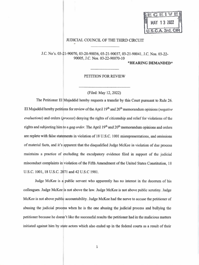 petition-for-review-third-circuit-u-s-court-of-appeals-judicial