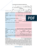 Modelo de Finiquito de Contrato de Trabajo Chile PDF