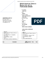 British American Tobacco Mexico S.A. de C.V. Purchase Order: Iqwater Sa de CV