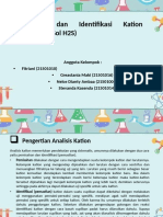 Analisis Kation Golongan II (Hg, Pb, Cu, Cd, Bi) Menggunakan Metode H2S