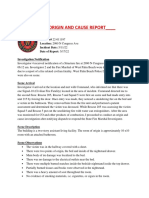 West Palm Beach Fire Department Origin and Cause Report