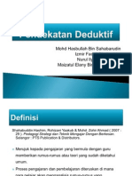 Pendekatan Deduktif