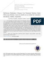 Herbáceas Ruderales Urbanas Con Potencial Tintóreo Sobre Fibra Lana Merino. Caso de Estudio en La Ciudad de Comodoro Rivadavia, Chubut, Argentina