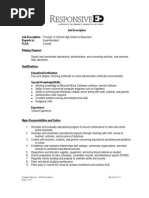 Campus Director - Job Description June 2011