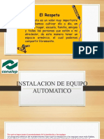 Instalacion de Equipo Automatico