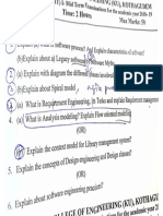 Software Engineering Question Paper