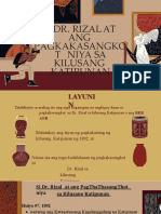 Si Dr. Rizal at Ang Pagkakasangkot Niya Sa Kilusang Katipunan