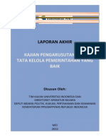 6 - Laporan Pengarusutamaan Tata Kelola Pemerintahan Yang Baik 2015