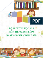 Bo 11 de Thi Hoc Ki 1 Mon Tieng Anh Lop 6 Nam 2020 2021 Co Dap An 4342