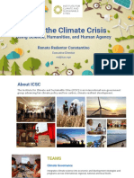 Climate Change From A Broad Perspective, ICSC August 2021