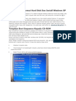 Cara Format Windows XP