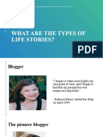 What Are The Types of Life Stories?