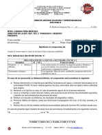 Formato Carta Compromiso para Regreso Aclases