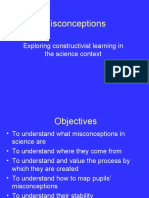 Misconceptions: Exploring Constructivist Learning in The Science Context