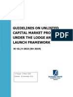 Guidelines On Unlisted Capital Markets Products Under The Lodge and Launch Framework