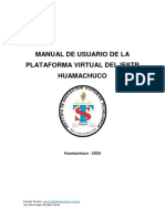 Manual de Uso de La Plataforma Moodle Del IESTP Huamachuco
