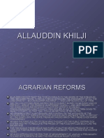 KHILJI'S AGRARIAN REFORMS AND ECONOMIC REGULATIONS