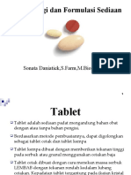Formulasi Sediaan Tablet