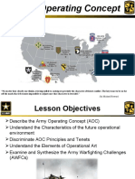 Lesson 7 (Army Operating Concept)