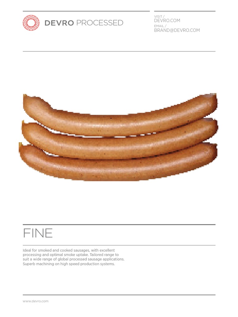 Devro Sausage Casing Overview | PDF | Sausage